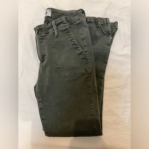 Paige 25 stretch cargo zip-ankle pants